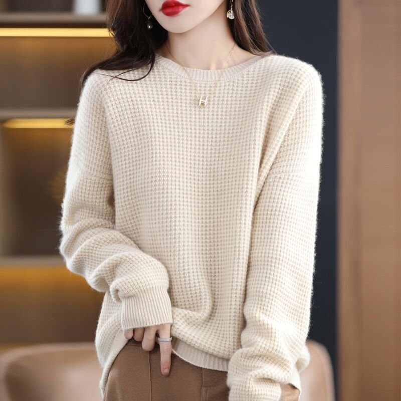 Round Neck Cashmere Loose Pullover