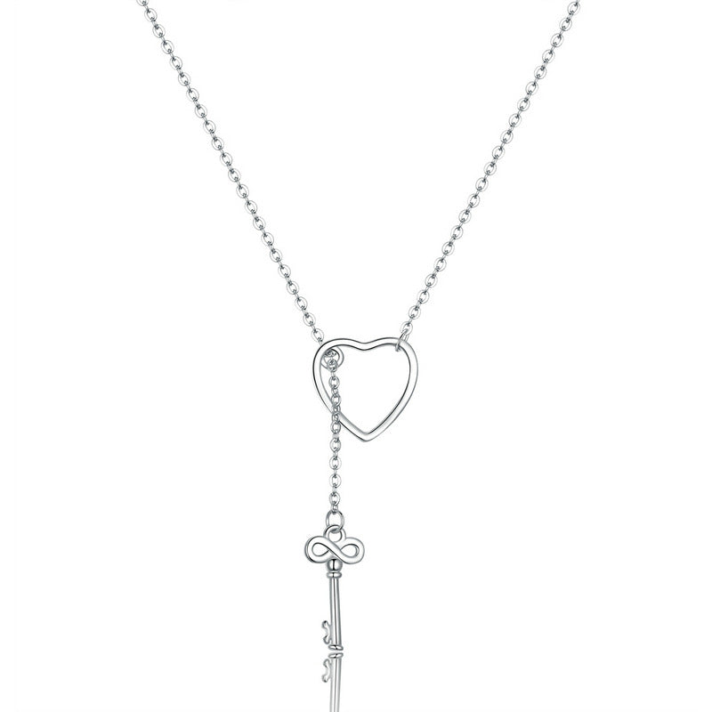 heart-shaped sterling silver necklace