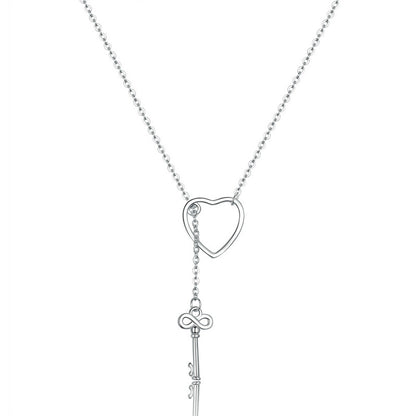 heart-shaped sterling silver necklace