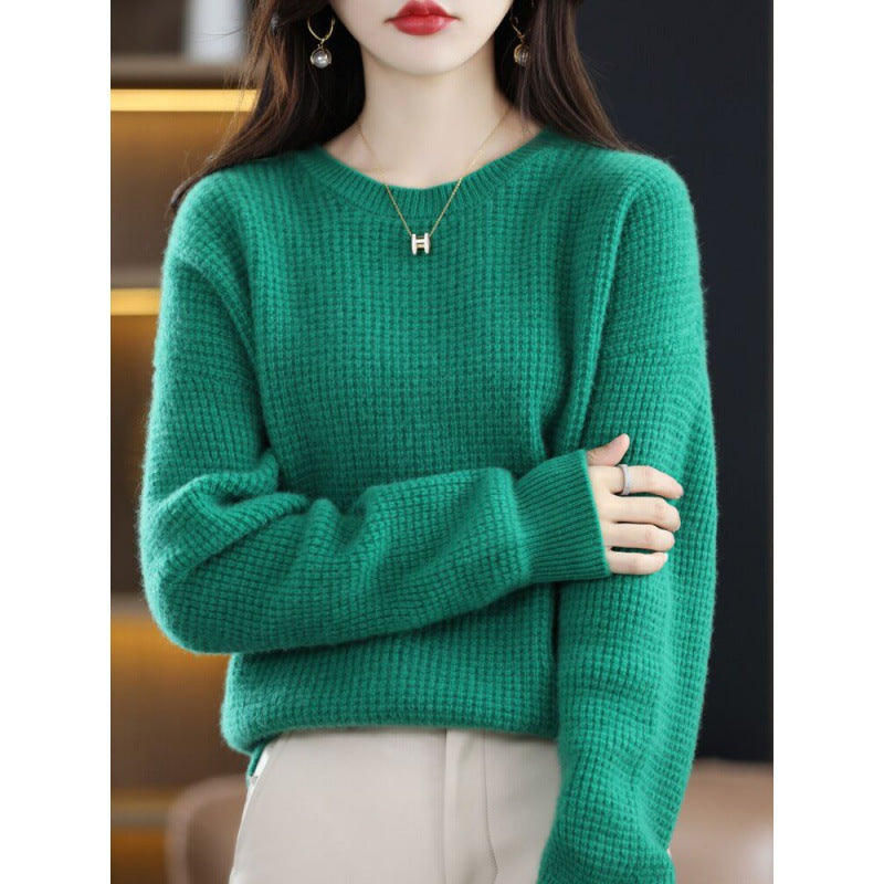 Round Neck Cashmere Loose Pullover