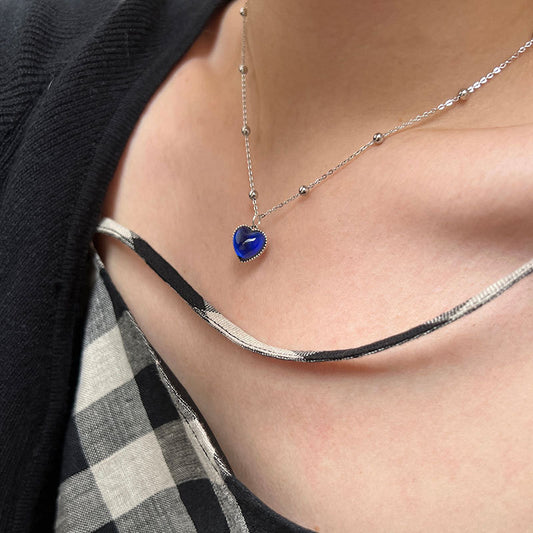 Heart & Beads Clasp Chain