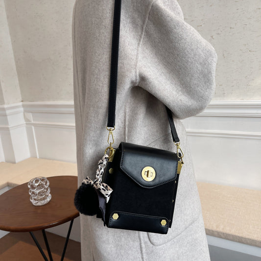 Retro Frosted Crossbody Bag