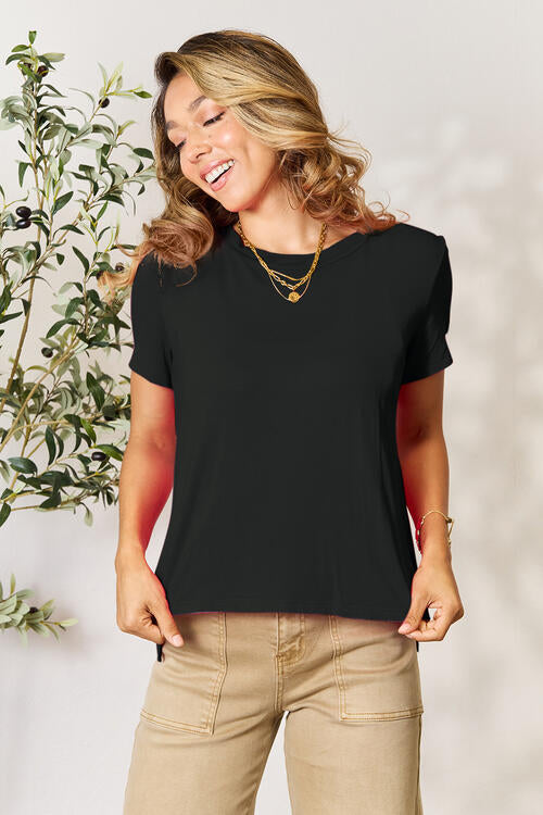 Basic Bae Full Size Round Neck Short Sleeve T-Shirt Luvéillé