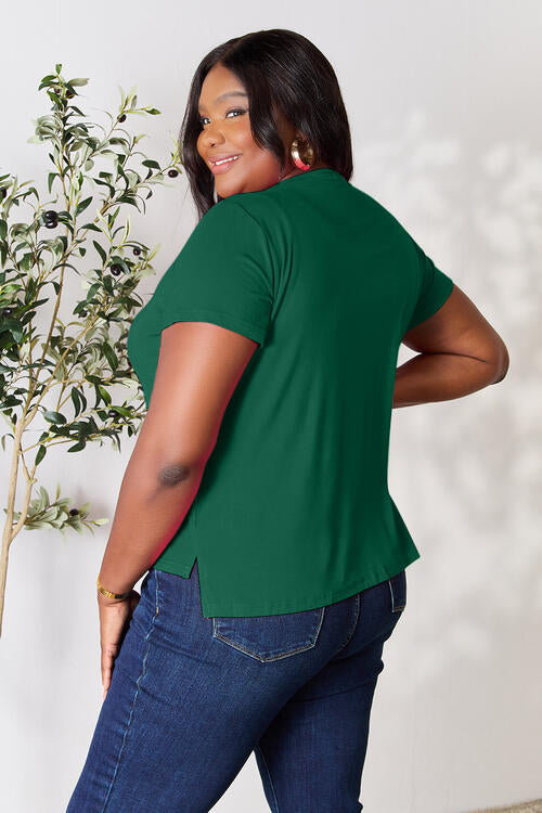 Basic Bae Full Size Round Neck Short Sleeve T-Shirt Luvéillé