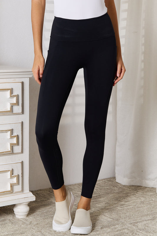 Basic Bae Wide Waistband Sports Leggings Luvéillé
