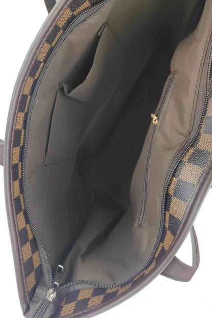 Checkered Two-Piece Bag Set Luvéillé