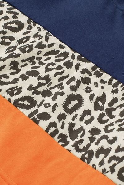Color Block Dropped Shoulder Hoodie Luvéillé