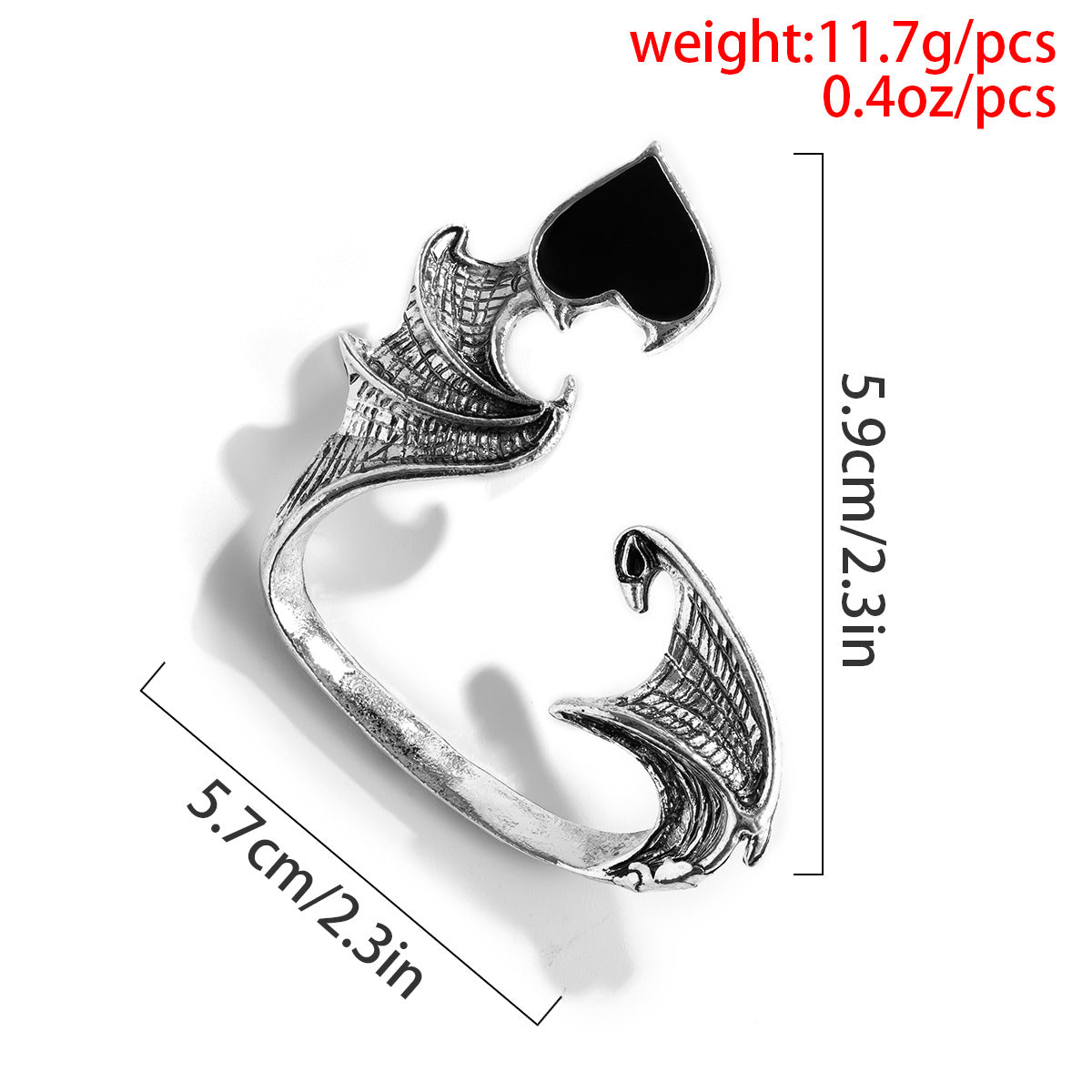Fashion Creative Halloween Elf Wings Ear Bone Clip Luvéillé