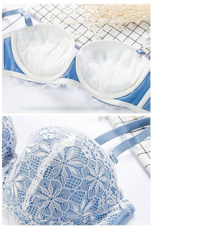 Half-cup Underwear Set With Lace Tops Luvéillé