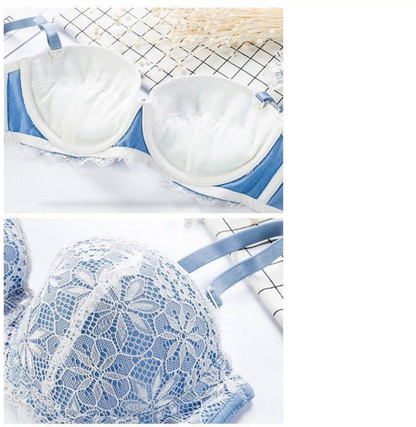 Half-cup Underwear Set With Lace Tops Luvéillé