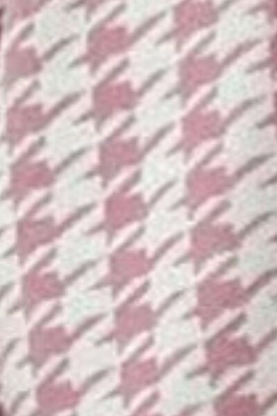 Houndstooth Button Up Long Sleeve Cardigan Luvéillé