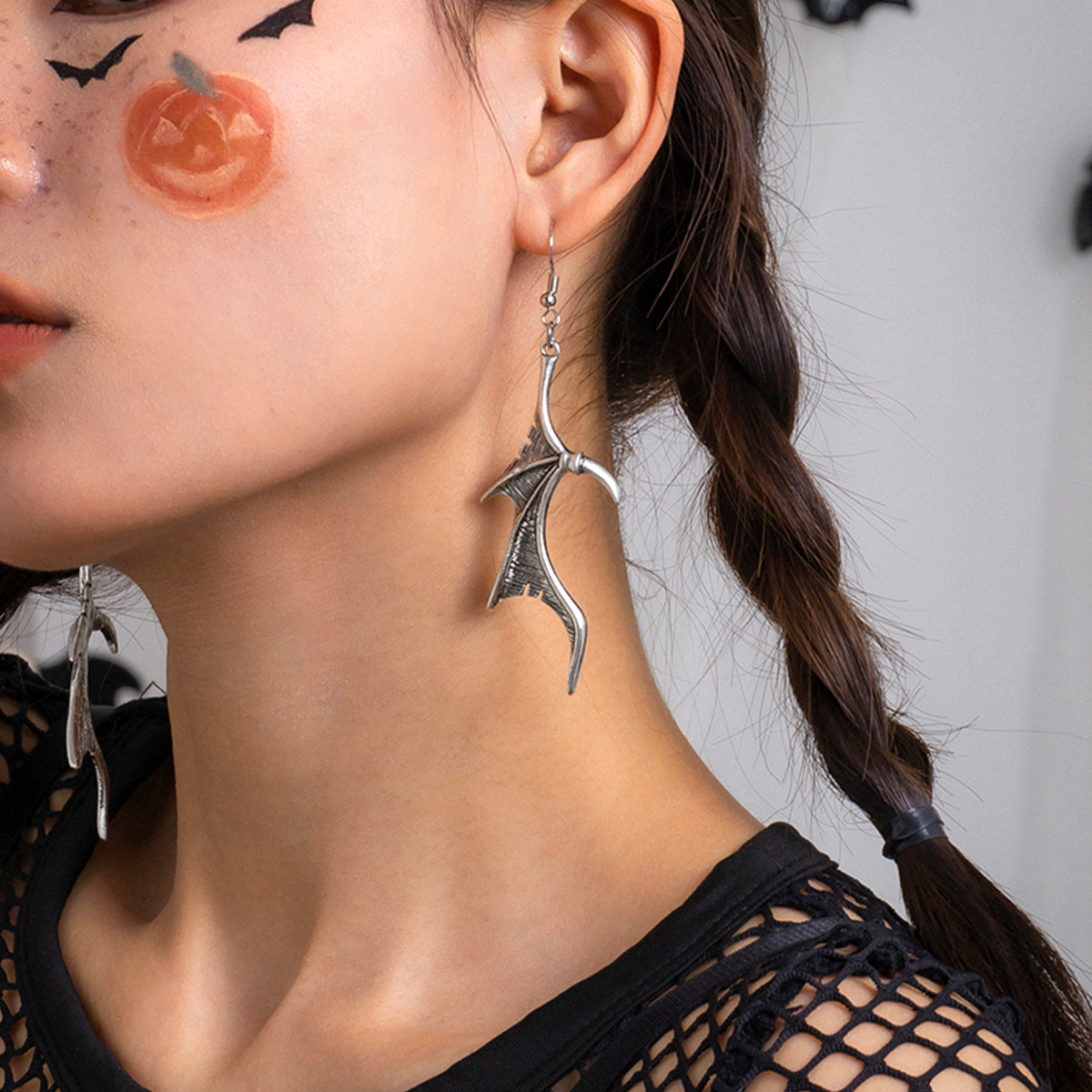 Jewelry Creative Personality Devil Dragon Wings Earrings Luvéillé