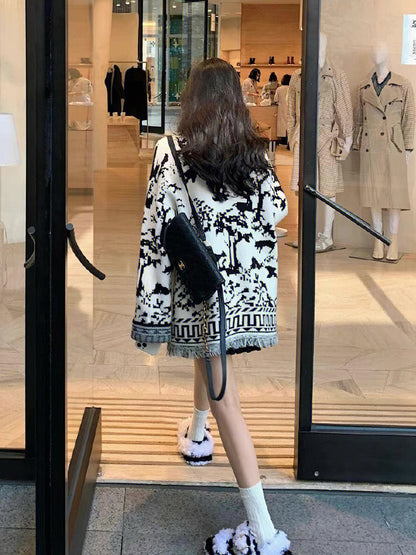 Knitted Cardigan Slouchy Sweater Female Luvéillé