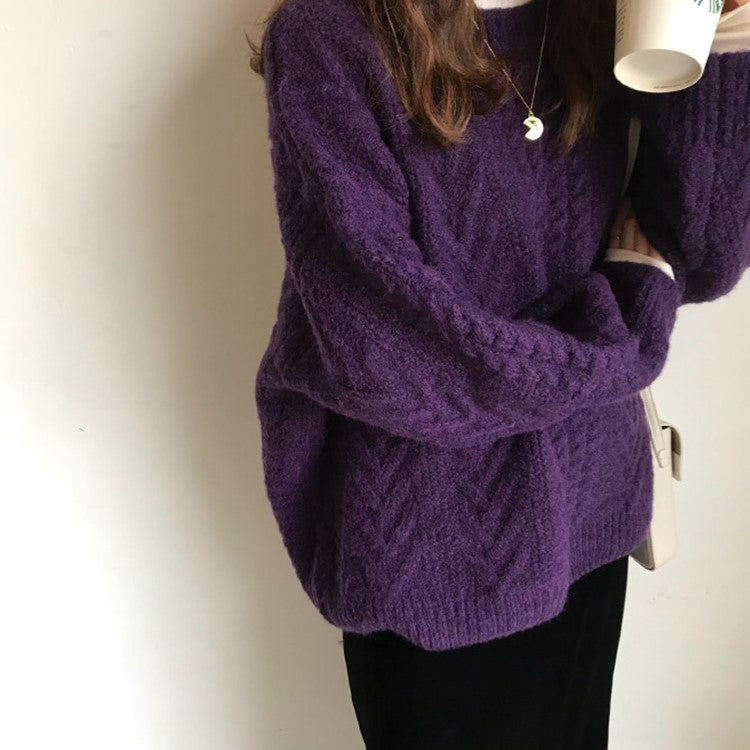 Loose And Lazy Retro Hong Kong Style Sweater Luvéillé