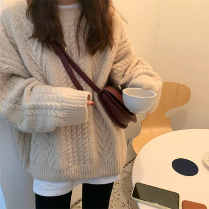 Loose And Lazy Retro Hong Kong Style Sweater Luvéillé