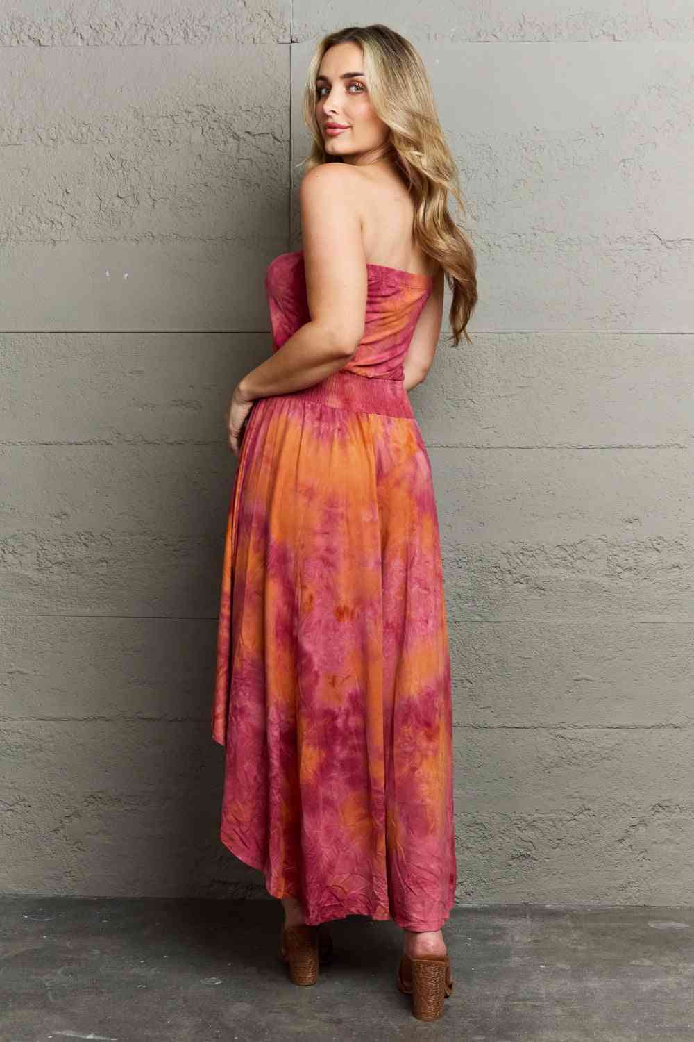 Ninexis In The Mix Sleeveless High Low Tie Dye Dress Luvéillé