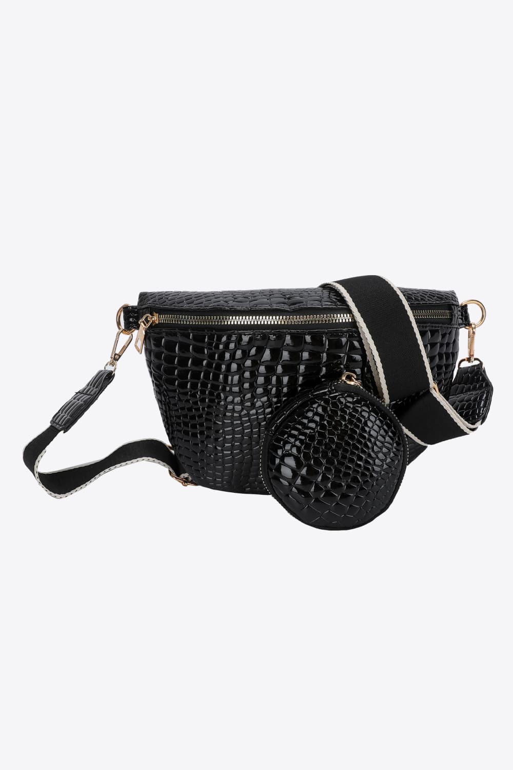 PU Leather Sling Bag with Small Purse Luvéillé