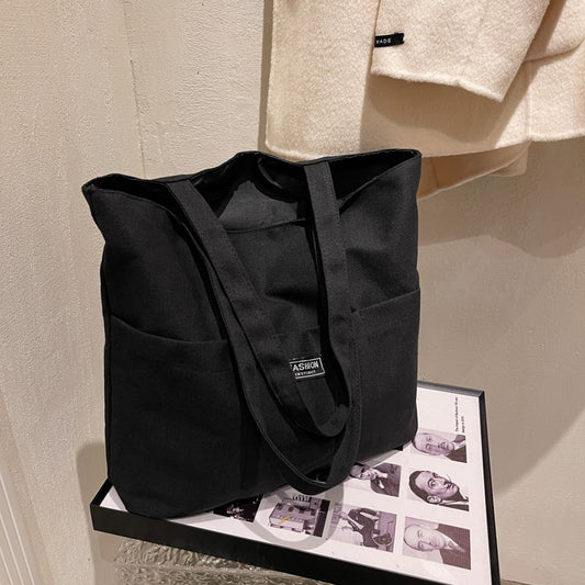 Simple One-shoulder Canvas Bag Luvéillé