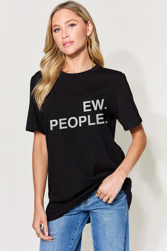 Simply Love Full Size EW. PEOPLE Graphic Round Neck T-Shirt Luvéillé