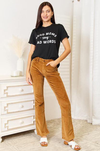 Simply Love GOOD MOMS SAY BAD WORDS Graphic Tee Luvéillé