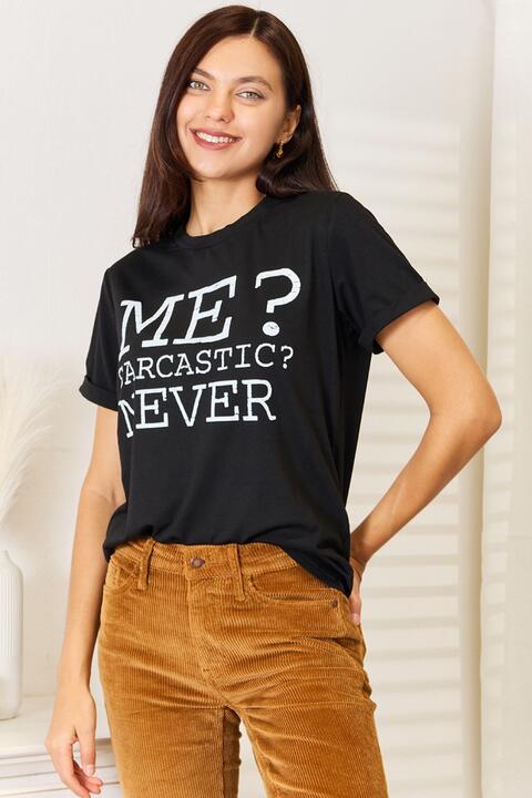 Simply Love Letter Graphic Round Neck T-Shirt Luvéillé