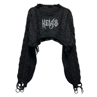 T-shirt Street Punk Spicy Girl Short Long-sleeved Sweater Luvéillé