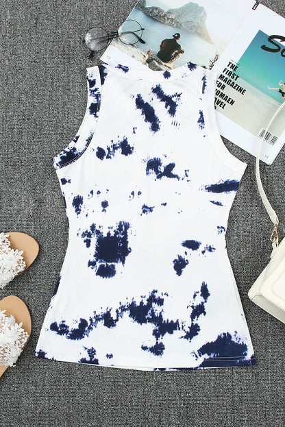 Tie-Dye Round Neck Tank Luvéillé