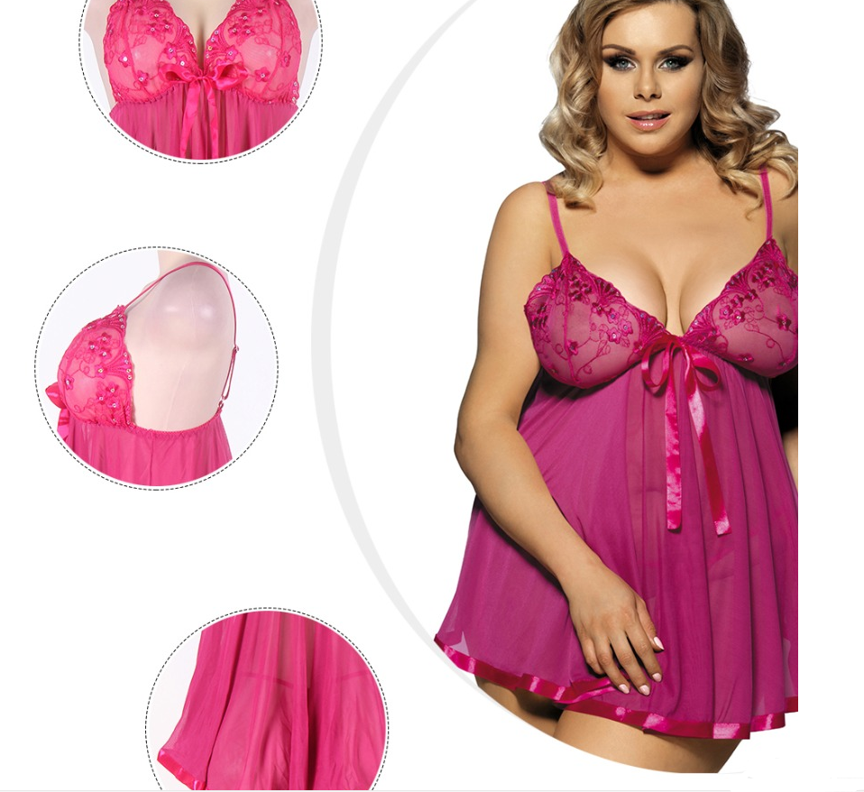 Women Sexy Lingerie Big Code 6XL Sleepwear Sleepdress Luvéillé