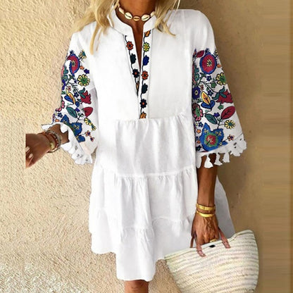 Sundress Women Dresses Vintage Cute Elegant Floral