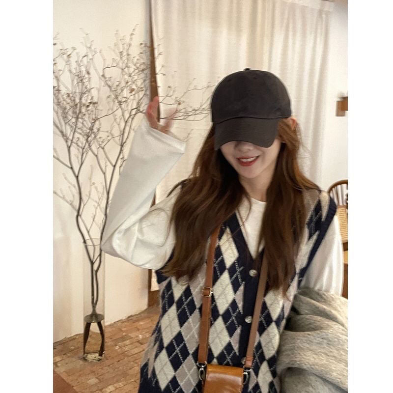 Diamond Plaid Sweater Vest