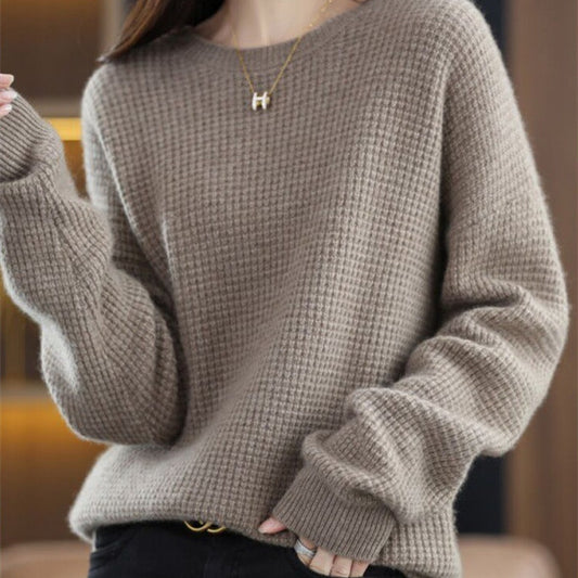 Round Neck Cashmere Loose Pullover