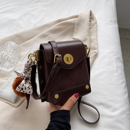 Retro Frosted Crossbody Bag