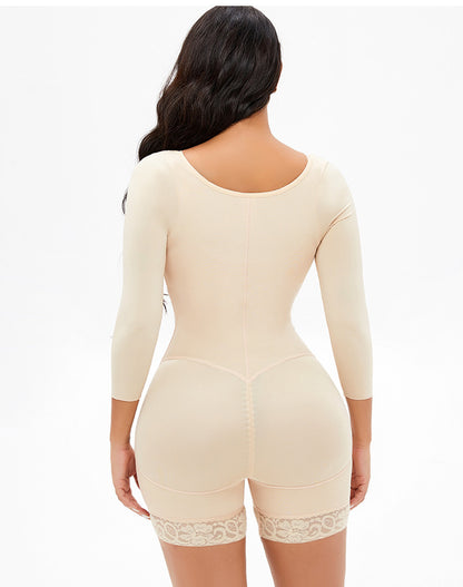 Long Sleeve Adjustable Sling Button Zipper